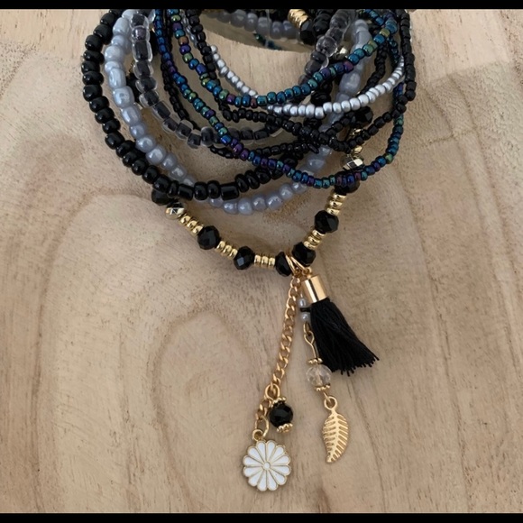 Multilayer Boho Bracelet with Charms - Picture 2 of 4